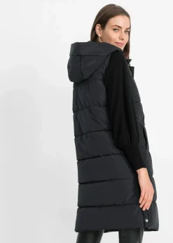 Damen bonprix Jacken & Mäntel|Nachhaltigere Materialien|Funktions-Steppweste mit Kapuze