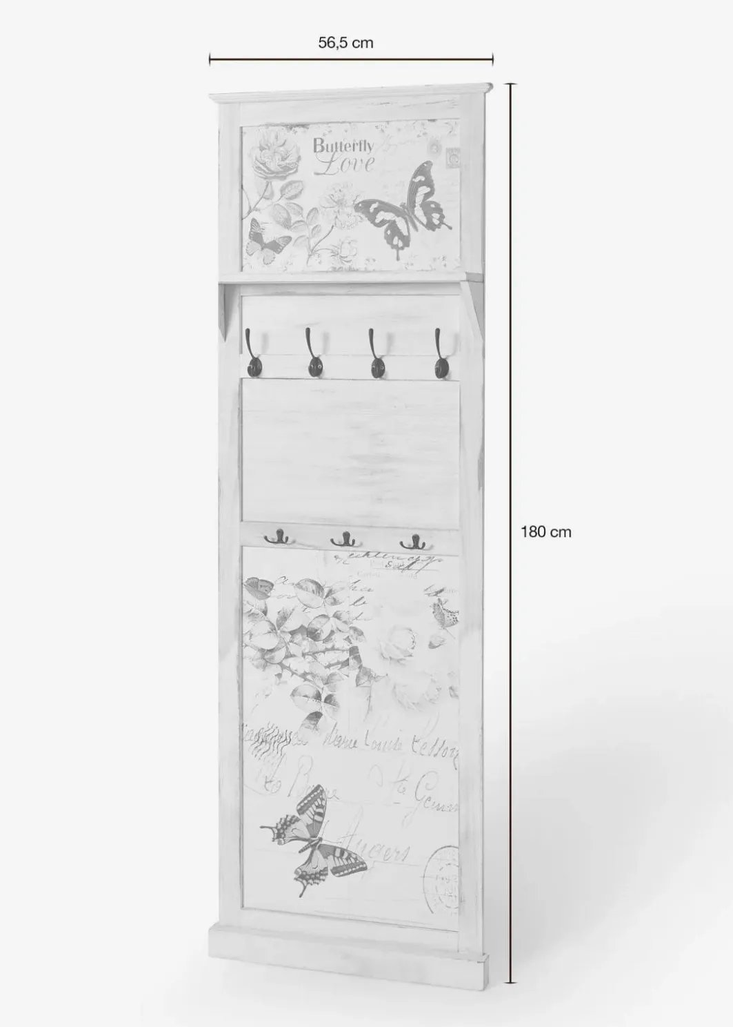 Best Garderobenpaneel mit Schmetterling-Design Garderoben
