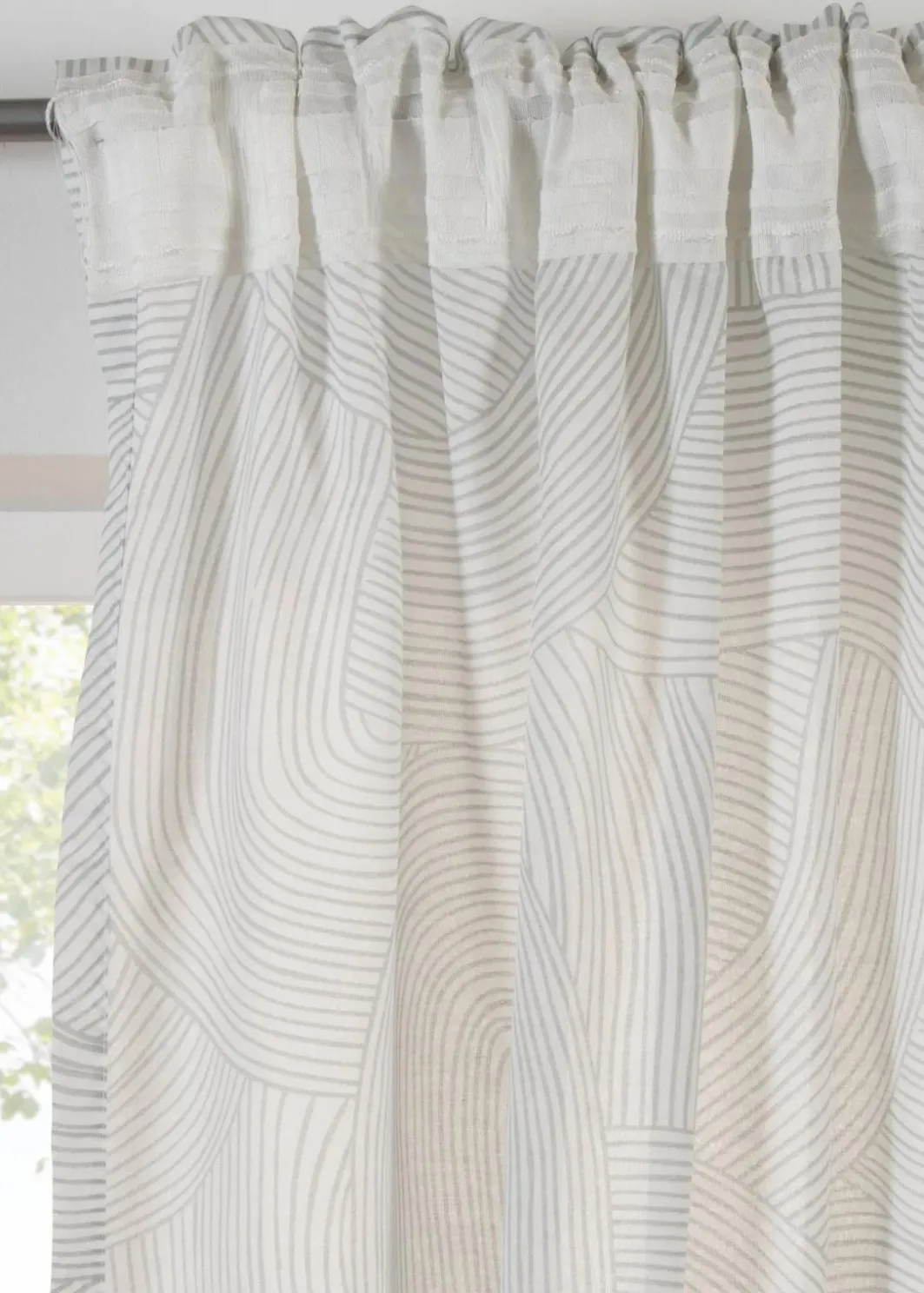 bonprix Gardinen|Gardine aus nachhaltigem Material (1er Pack)