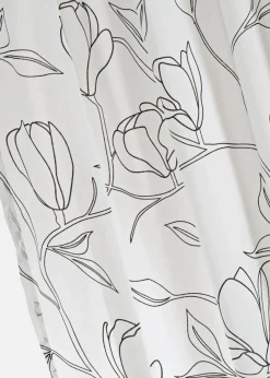 bonprix Gardinen|Gardine aus recyceltem Polyester mit Blätterdruck (1er Pack)