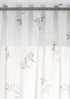 bonprix Gardinen|Weihnachtsdeko & -Textilien·Gardinen|Gardine mit bedruckten Mistelzweigen (1er Pack)