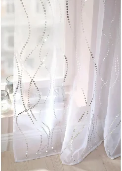Hot Gardine mit Glanz Druck (1er Pack) Gardinen
