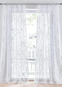 Clearance Gardine mit Glanz Druck mit recyceltem Polyester (1er Pack) Gardinen