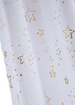 Outlet Gardine mit Glanz Sternen (1er Pack) Gardinen|Weihnachtsdeko & -Textilien·Gardinen