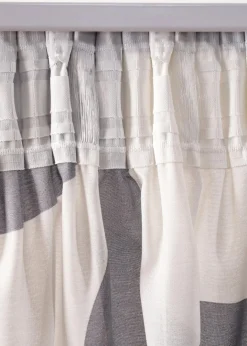 bonprix Gardinen|Gardine mit grafischem Druck aus recycelten Polyester (1er Pack)
