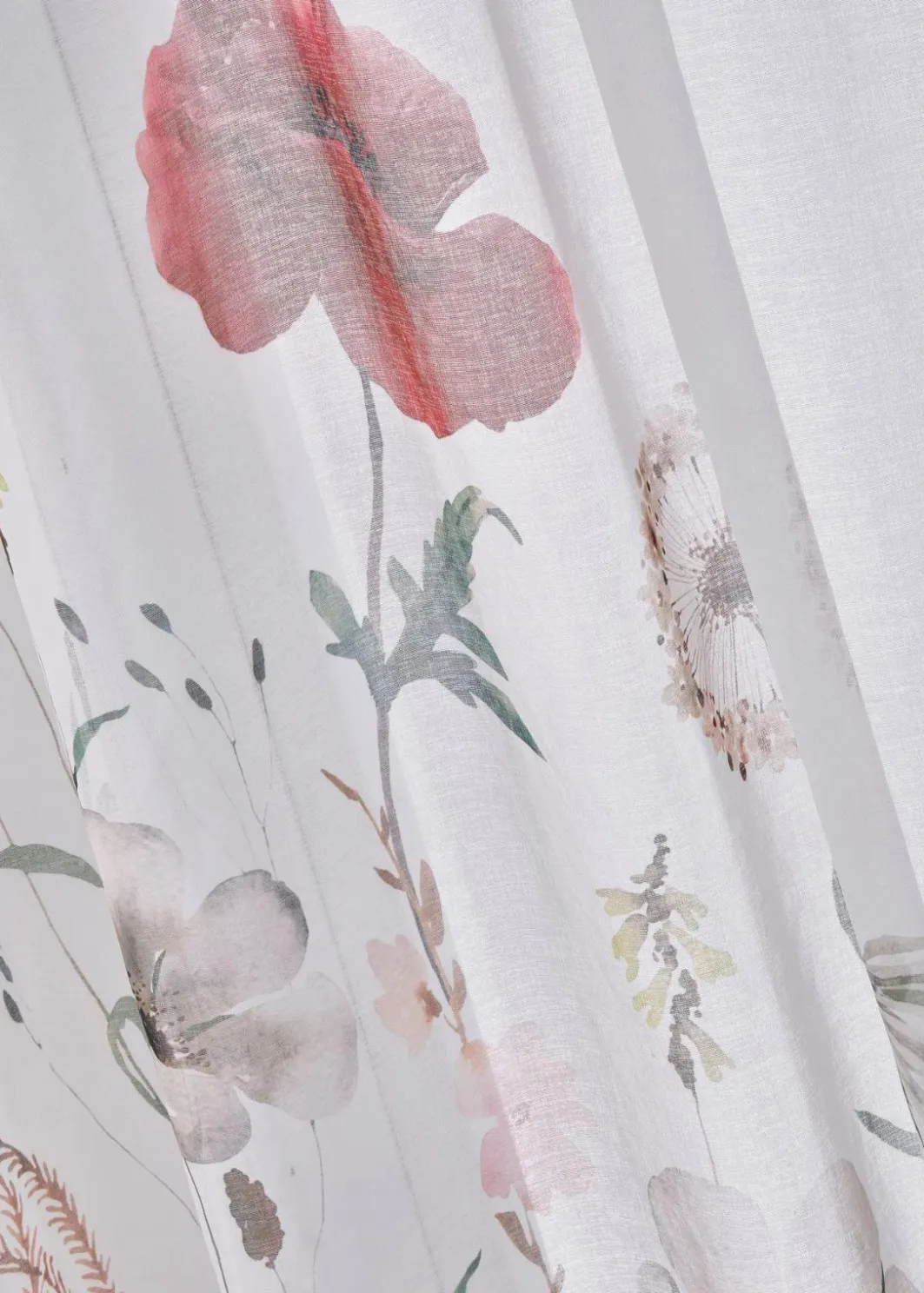 Clearance Gardine mit recyceltem Polyester mit Blumen Druck (1er Pack) Gardinen