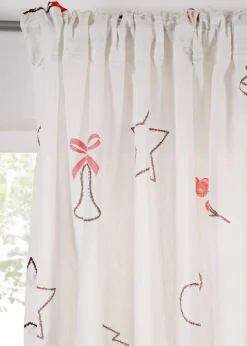 Sale Gardine mit weihnachtlichem Design (1er Pack) Gardinen|Weihnachtsdeko & -Textilien·Gardinen