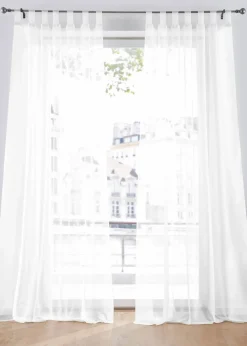 bonprix Gardinen|Gardinen aus leichtem Voile (2er Pack)