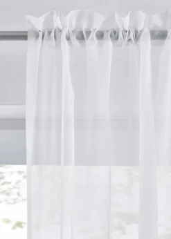 bonprix Gardinen|Gardinen aus leichtem Voile mit Tunnelzug (2er Pack)