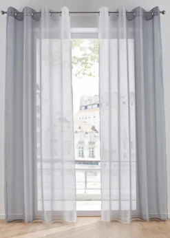 bonprix Gardinen|Gardinen aus leichtem Voile, auch in extralang (2er Pack)