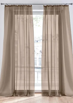 bonprix Gardinen|Gardinen aus leichtem Voile (2er Pack)