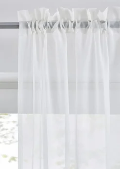 Sale Gardinen aus leichtem Voile mit Tunnelzug (2er Pack) Gardinen
