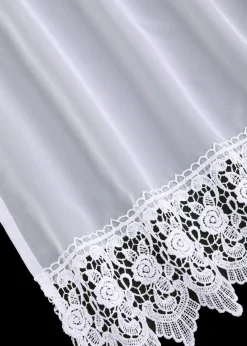 bonprix Gardinen Stores|Gardinen Store mit recyceltem Polyester mit Häkelkante