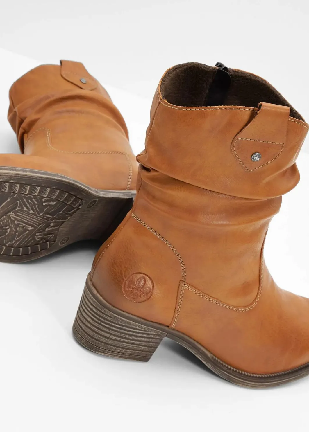 Damen Rieker Schuhe & Accessoires In Spezialgrößen·Schuhe In Übergröße|Stiefeletten|Gefütterte Komfort-Cowboy-Boots