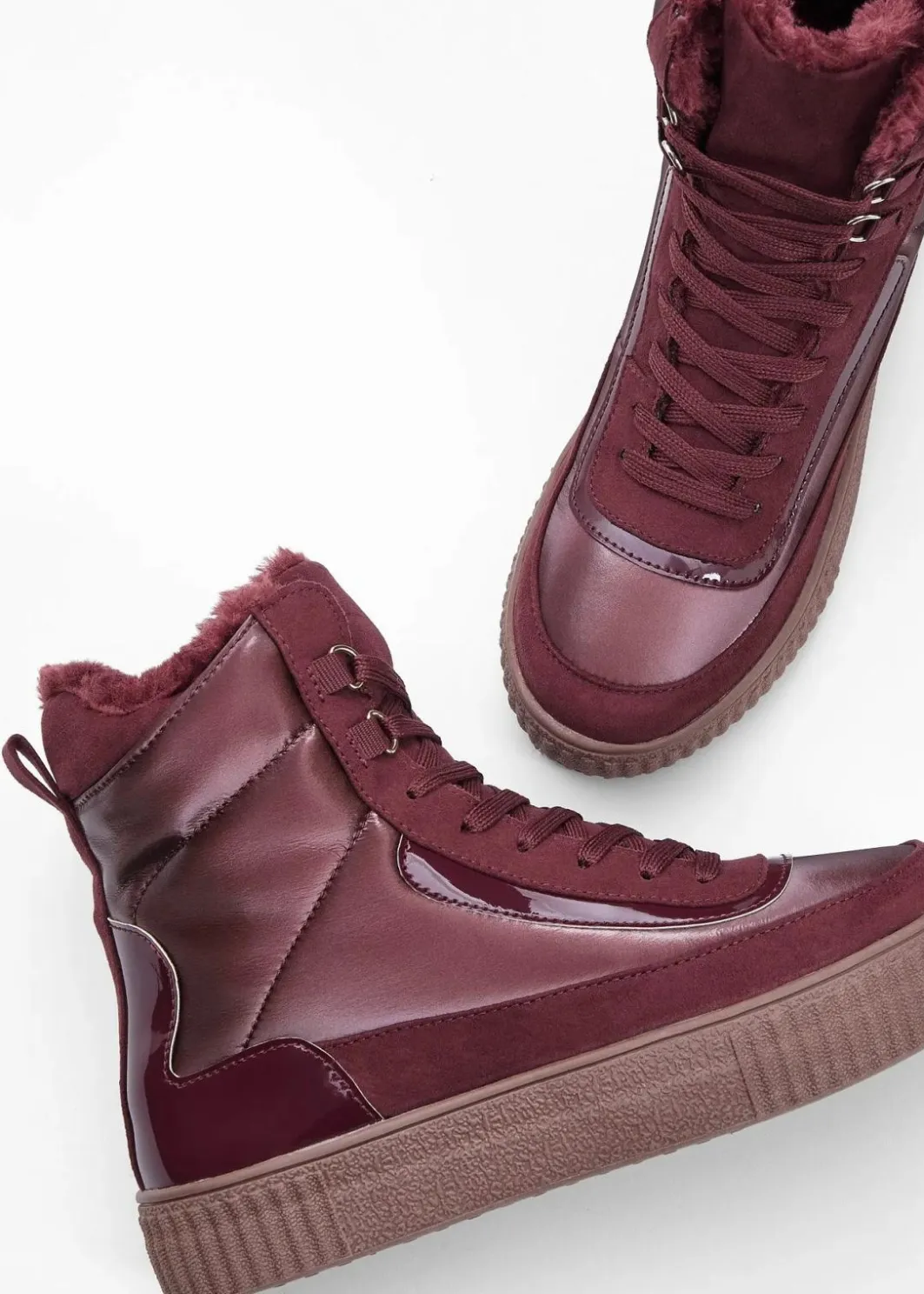 Damen bonprix Boots|Gefütterte Winterschuhe|Gefütterte Schnürboots
