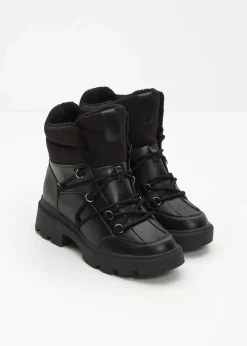 Damen bonprix Gefütterte Winterschuhe|Boots|Gefütterte Schnürboots