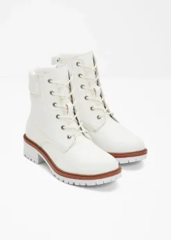 Gefütterte Schnürboots Damen Gefütterte Winterschuhe|Boots