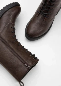 Discount Gefütterte Schnürboots Damen Gefütterte Winterschuhe|Boots
