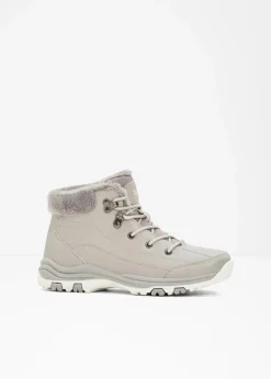 Damen bonprix Boots|Gefütterte Winterschuhe|Gefütterte Schnürboots