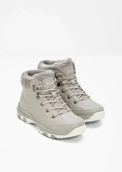 Damen bonprix Boots|Gefütterte Winterschuhe|Gefütterte Schnürboots