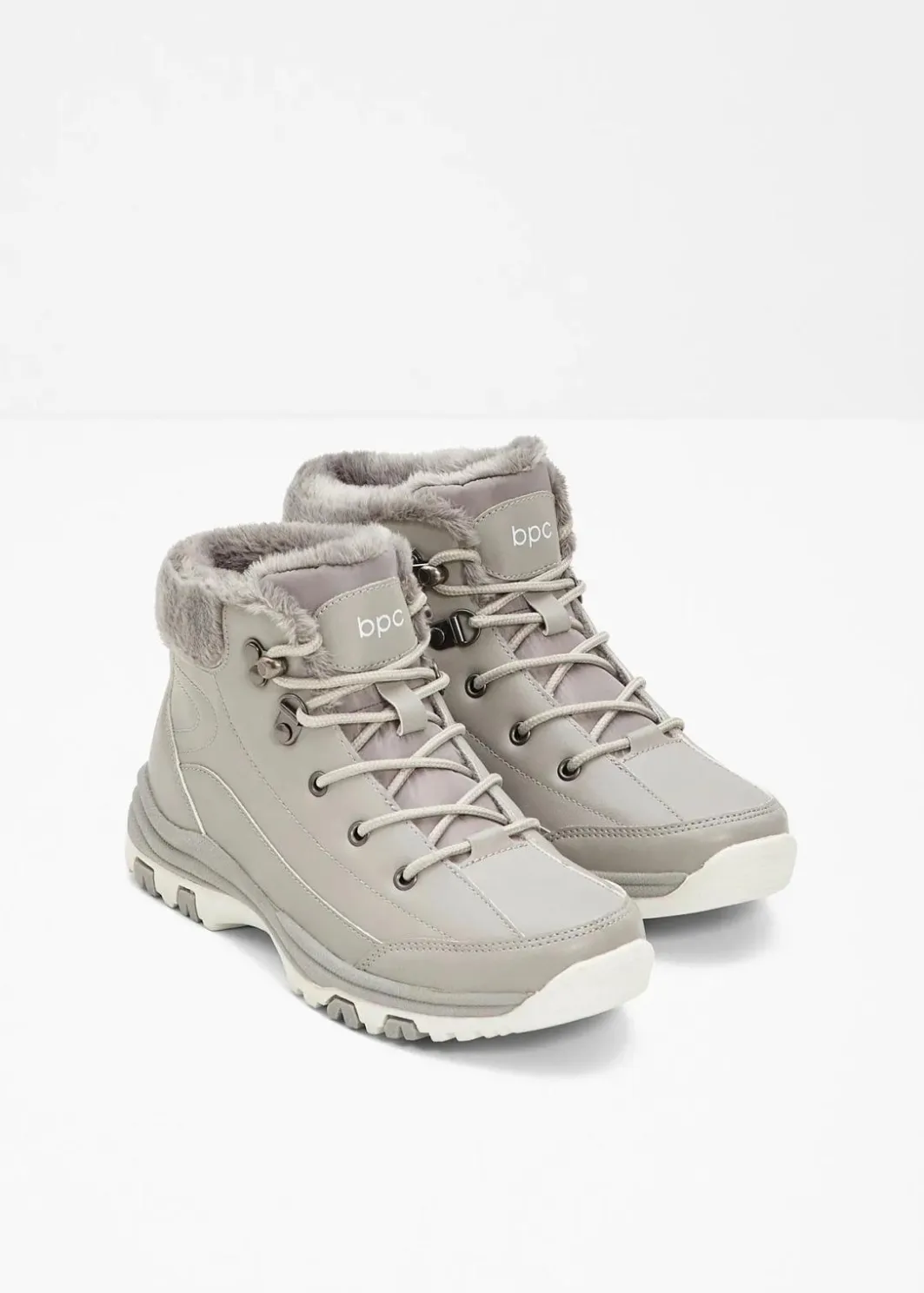 Damen bonprix Boots|Gefütterte Winterschuhe|Gefütterte Schnürboots