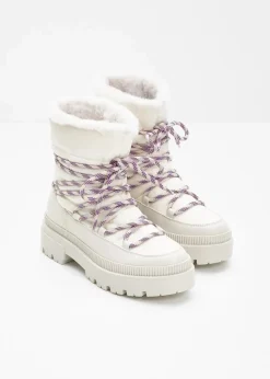 Hot Gefütterte Schnürboots Damen Gefütterte Winterschuhe|Boots
