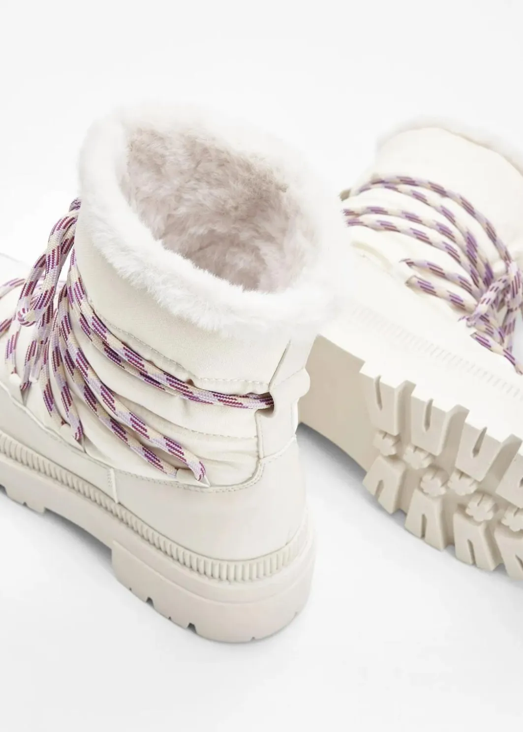 Hot Gefütterte Schnürboots Damen Gefütterte Winterschuhe|Boots