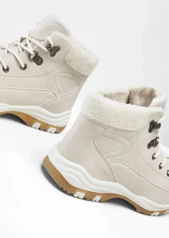 Damen bonprix Gefütterte Winterschuhe|Boots|Gefütterte Schnürboots