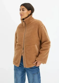 Online Gefütterte Teddy-Fleece Jacke Damen Nachhaltigere Materialien|Jacken & Mäntel