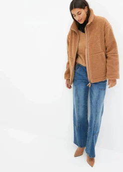 Online Gefütterte Teddy-Fleece Jacke Damen Nachhaltigere Materialien|Jacken & Mäntel
