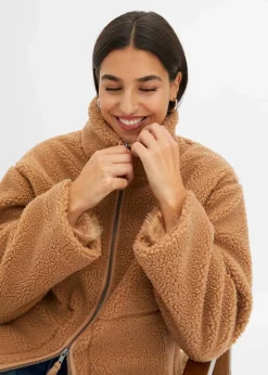 Online Gefütterte Teddy-Fleece Jacke Damen Nachhaltigere Materialien|Jacken & Mäntel