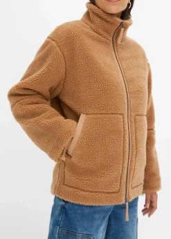 Online Gefütterte Teddy-Fleece Jacke Damen Nachhaltigere Materialien|Jacken & Mäntel