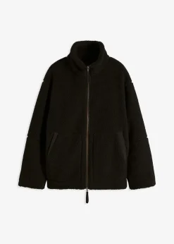 Damen bonprix Nachhaltigere Materialien|Jacken & Mäntel|Gefütterte Teddy-Fleece Jacke