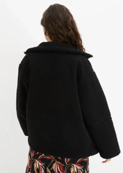 Damen bonprix Nachhaltigere Materialien|Jacken & Mäntel|Gefütterte Teddy-Fleece Jacke