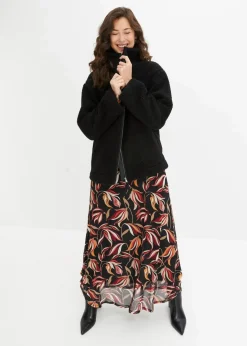 Damen bonprix Nachhaltigere Materialien|Jacken & Mäntel|Gefütterte Teddy-Fleece Jacke