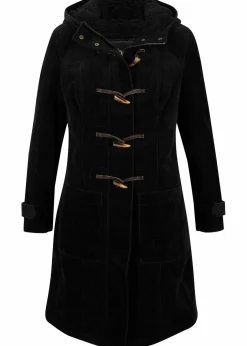 Discount Gefütterter Cord-Dufflecoat Damen Bekleidung·Hosen