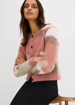 Clearance Gemusterte Strickjacke mit Knopfleiste Damen Bekleidung·Umstandsmode|Bekleidung·Jeans