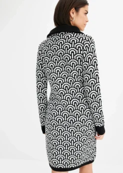 Damen bonprix Strickmode|Kleider|gemustertes Strickkleid