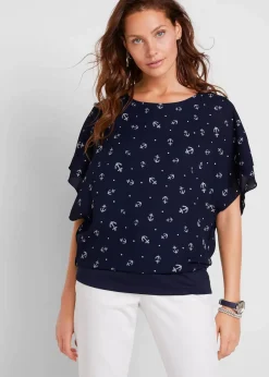 Damen bonprix Bekleidung·Jacken & Mäntel|Blusen & Tuniken|Georgette - Blusenshirt