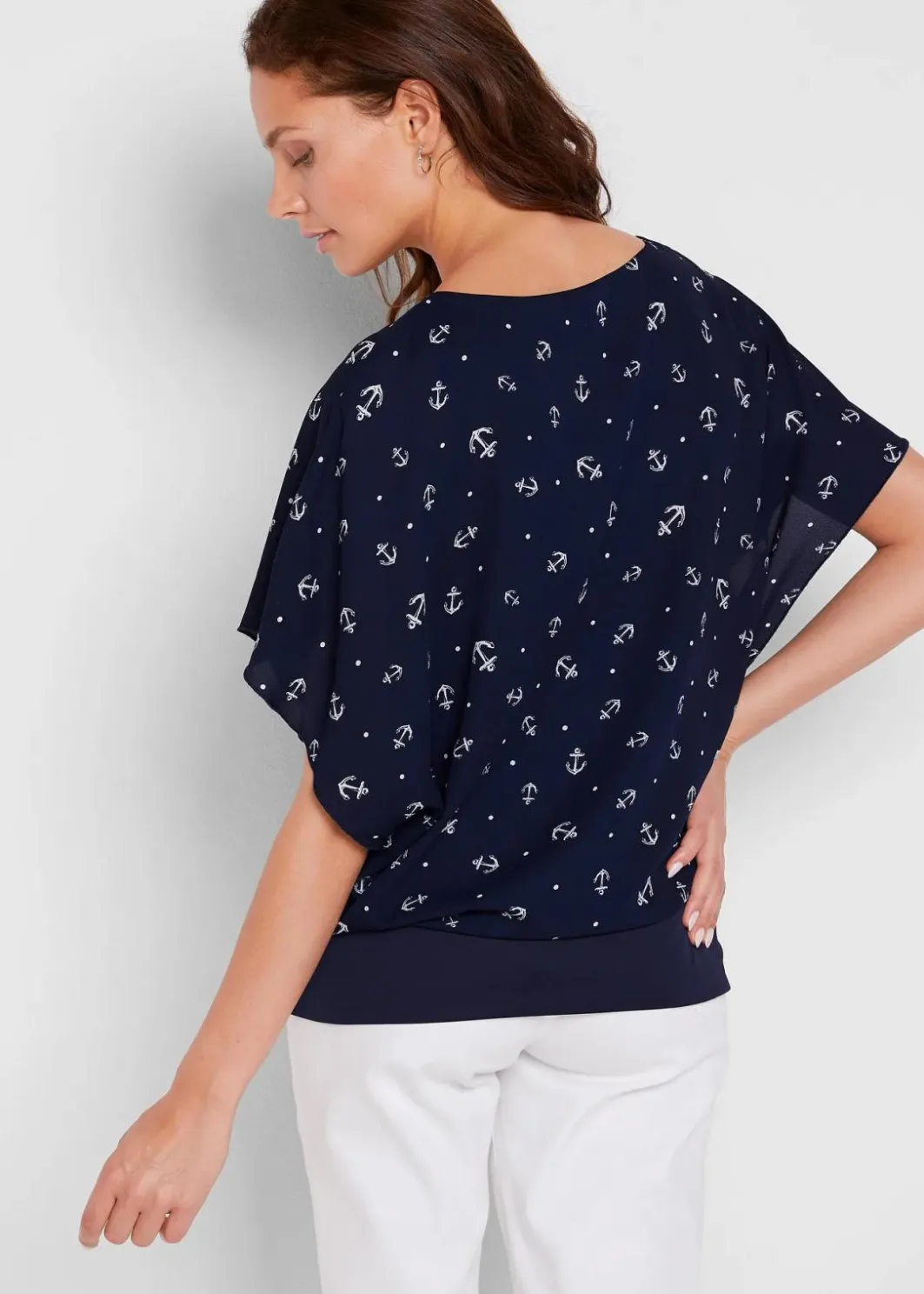 Damen bonprix Bekleidung·Jacken & Mäntel|Blusen & Tuniken|Georgette - Blusenshirt