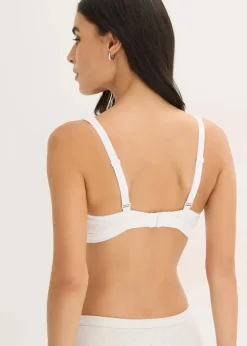Discount Gepolstertes Bralette ohne Bügel ​mit Bio-Baumwolle und Spitze Damen Wäsche·Baumwollunterwäsche|Baumwollunterwäsche
