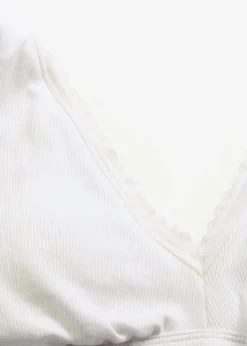 Discount Gepolstertes Bralette ohne Bügel ​mit Bio-Baumwolle und Spitze Damen Wäsche·Baumwollunterwäsche|Baumwollunterwäsche
