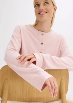 Damen bonprix Bekleidung·Umstandsmode|Strickmode|Gerippte Feinstrickjacke