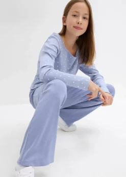 Kinder bonprix Mädchen 9-16 Jahre·Hosen & Leggings|Mädchen 2-8 Jahre·Nachhaltigere Materialien|Gerippte Jersey-Hose mit Bio-Baumwolle