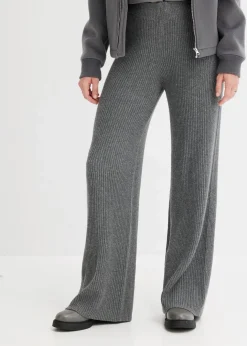 Online Gerippte Palazzo-Hose Damen Bekleidung·Kleider|Hosen
