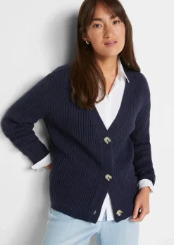 Discount Gerippte Strickjacke Damen Bekleidung·Jeans|Pullover & Strickjacken