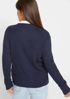 Discount Gerippte Strickjacke Damen Bekleidung·Jeans|Pullover & Strickjacken