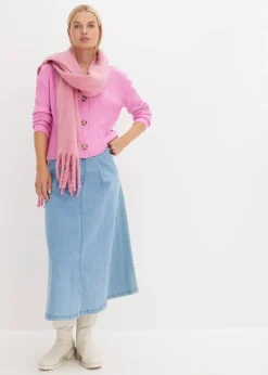 Clearance Gerippte Strickjacke Damen Bekleidung·Jeans|Pullover & Strickjacken