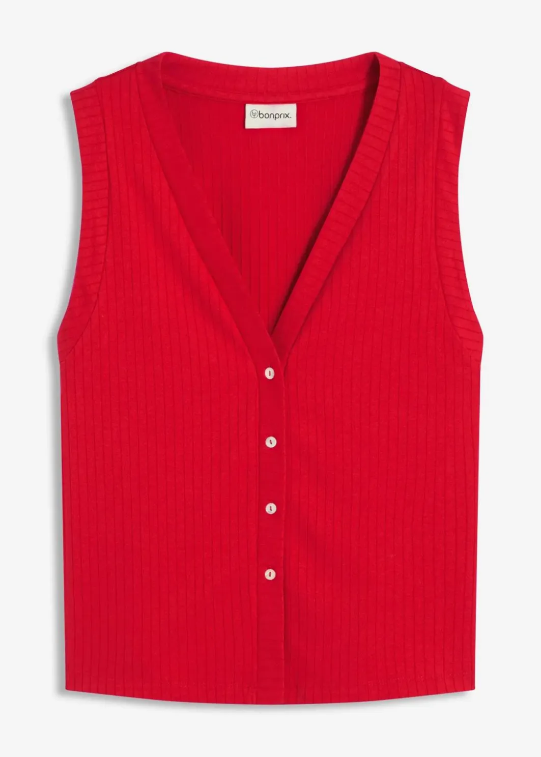 Best Gerippte Weste in Strickoptik Damen Sweat|Jacken & Mäntel