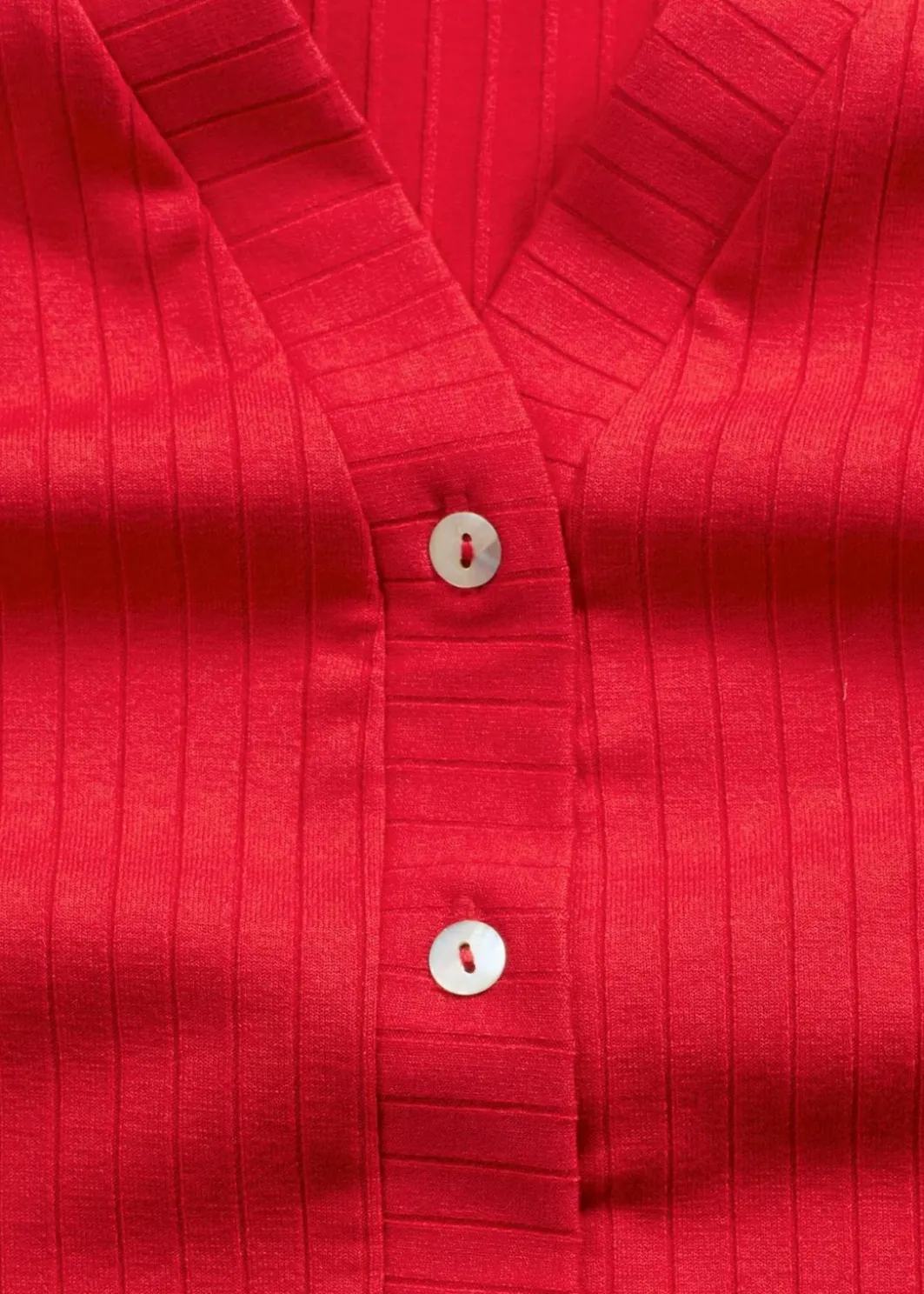 Best Gerippte Weste in Strickoptik Damen Sweat|Jacken & Mäntel